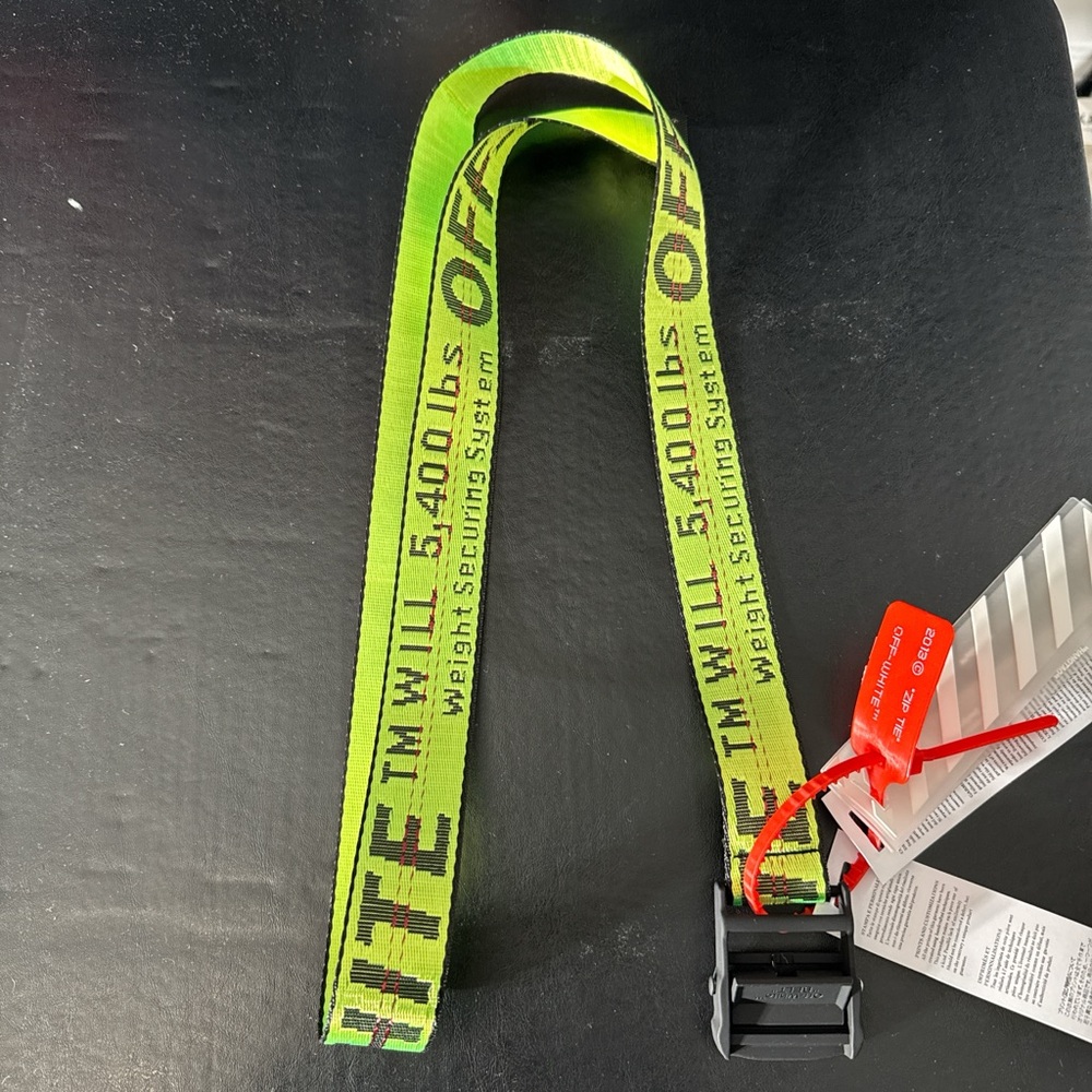 Off White Industrial Belt - Picture 2 of 3